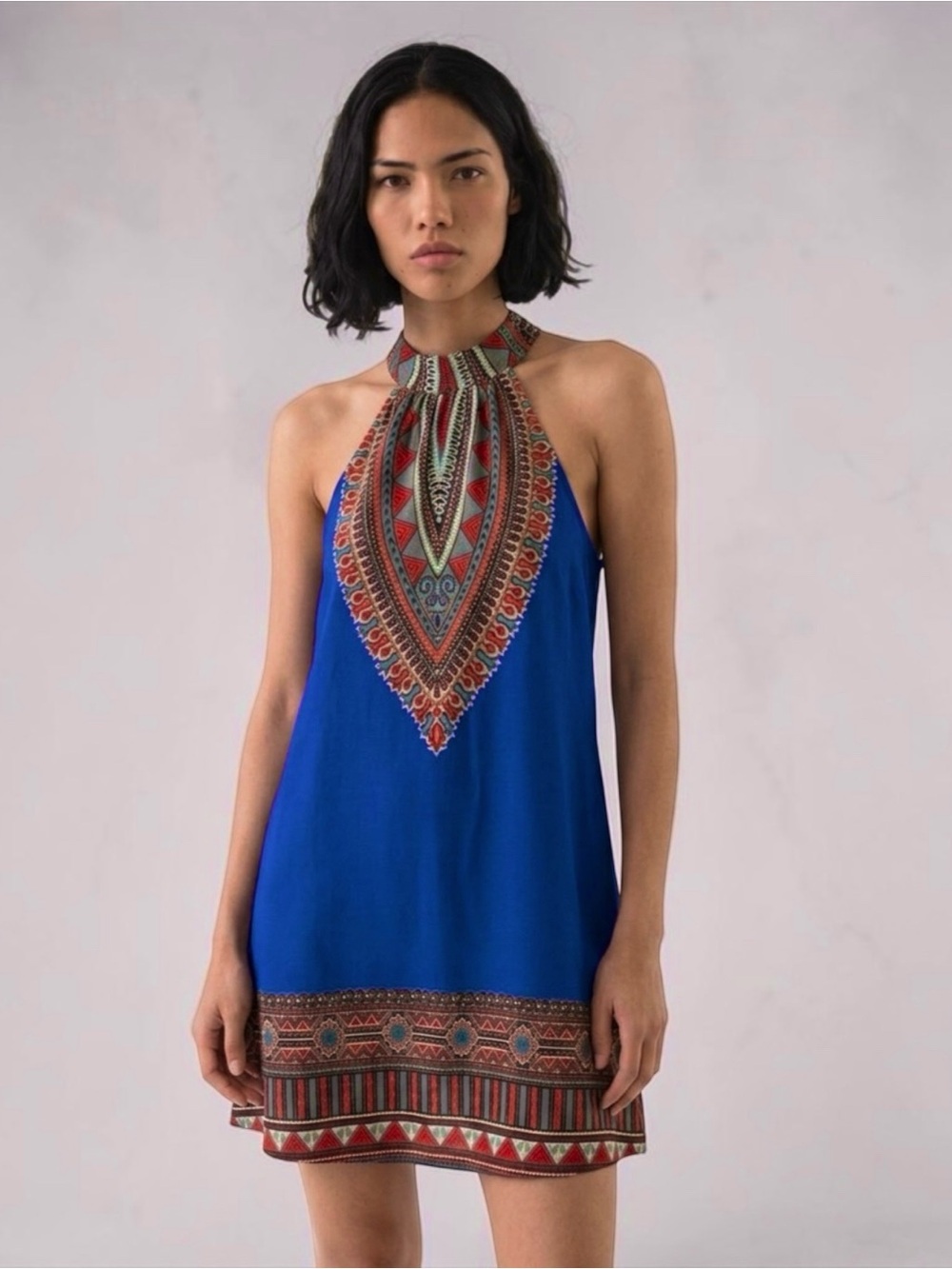 Band of Gypsies Halter Neck Boho Sleeveless Dress